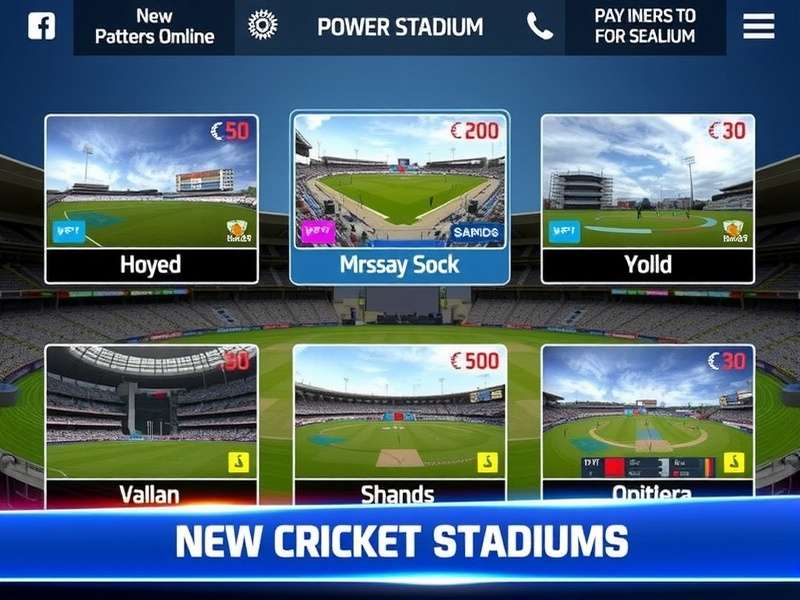Indian Cricket Stadiums in Cricket Power Play Pro
